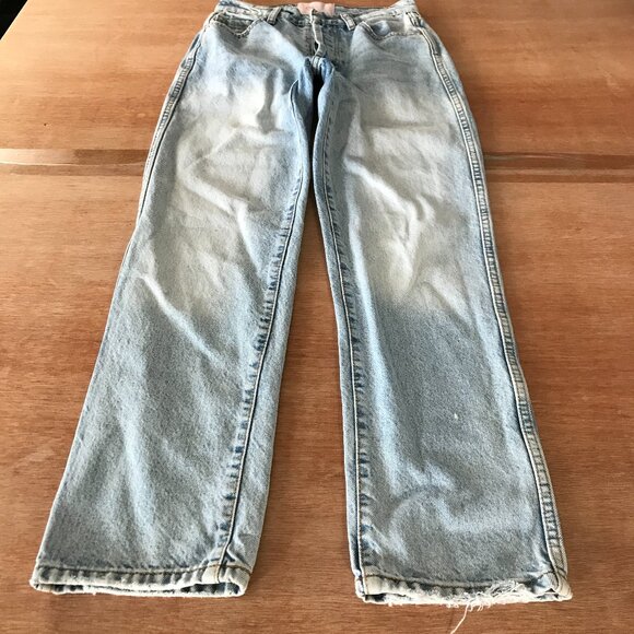 Revice Jeans Women 24 Blue Mid Rise Button Fly Medium Wash Stretch Preppy 18218 - Picture 1 of 14